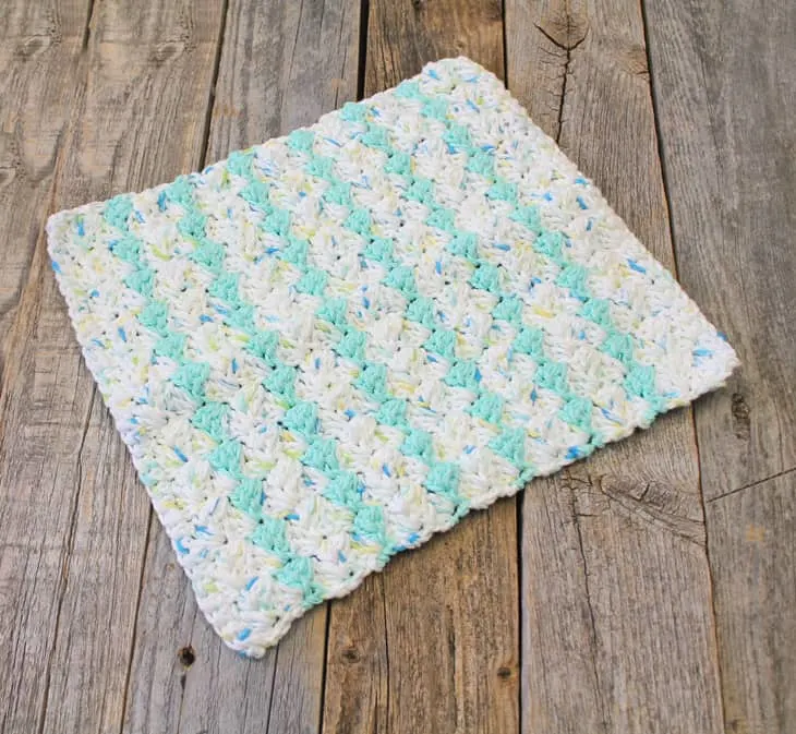 springtide cotton dishcloth crochet pattern - free printable pdf - amorecraftylife.com #crochet #crochetpattern #freecrochetpattern