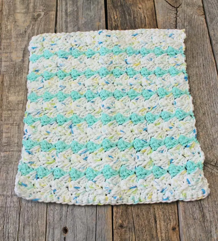 springtide cotton dishcloth crochet pattern - free printable pdf - amorecraftylife.com #crochet #crochetpattern #freecrochetpattern