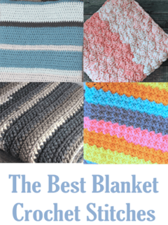 Try the best crochet stitches for blankets. There are lots of different stitches and free crochet patterns to try. amorecraftylife.com