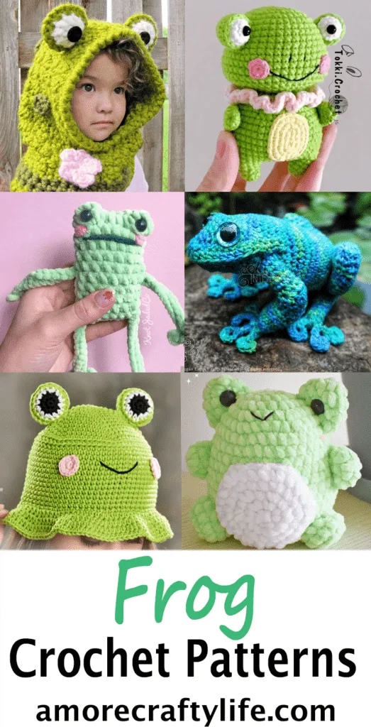 Make cute amigurumi frog crochet patterns. amorecraftylife.com