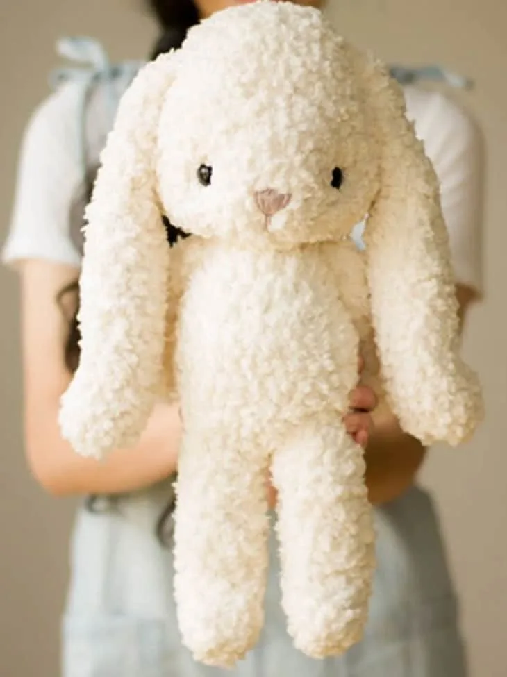 This image has an empty alt attribute; its file name is fleece-bunny-crochet-pattern.jpg