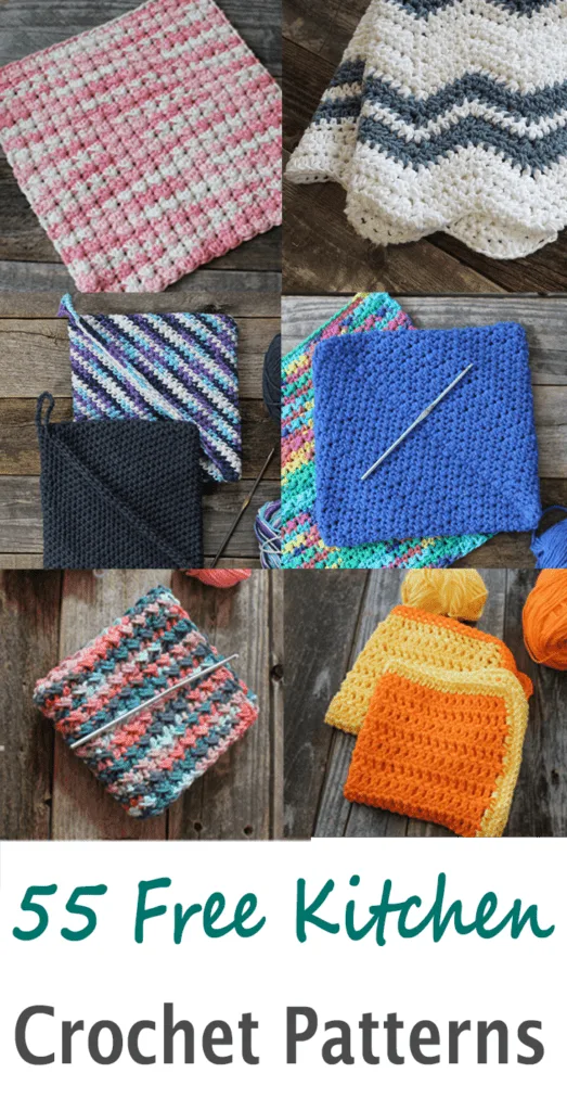 Try some of these free kitchen crochet patterns. There are dishcloths, kitchen towels, potholders, and more.