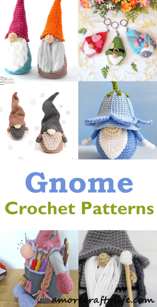 Make a cute crochet gnome pattern.