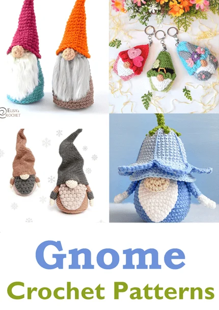 Make a cute crochet gnome pattern.