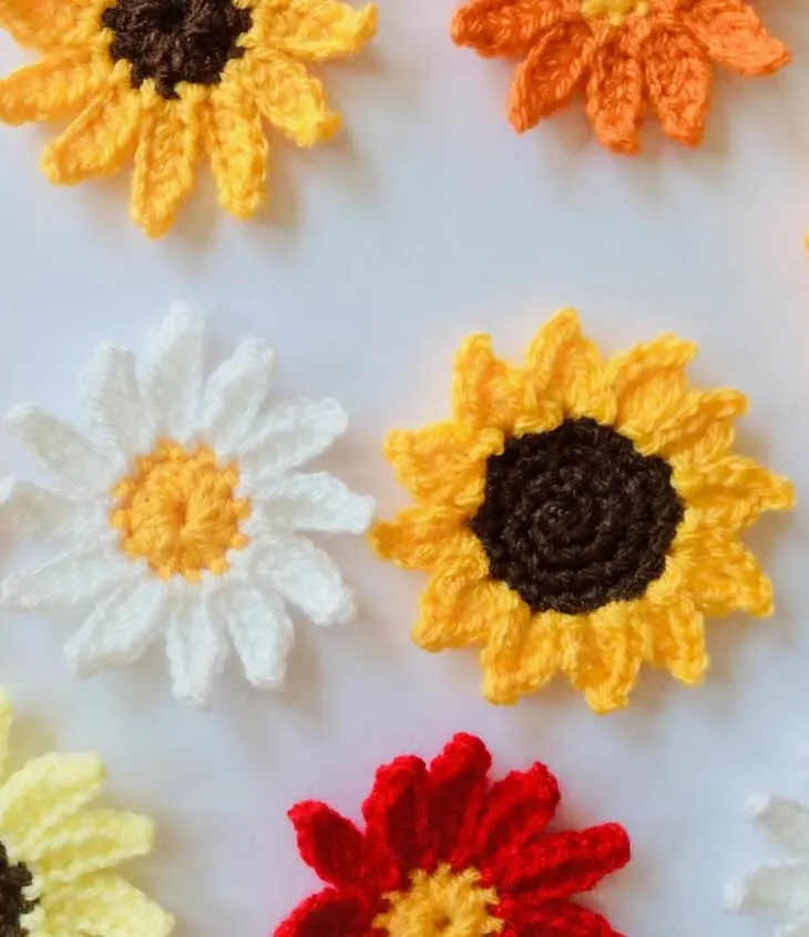 Make some pretty flower crochet patterns. There are lots of different patterns to try, easy to advanced.