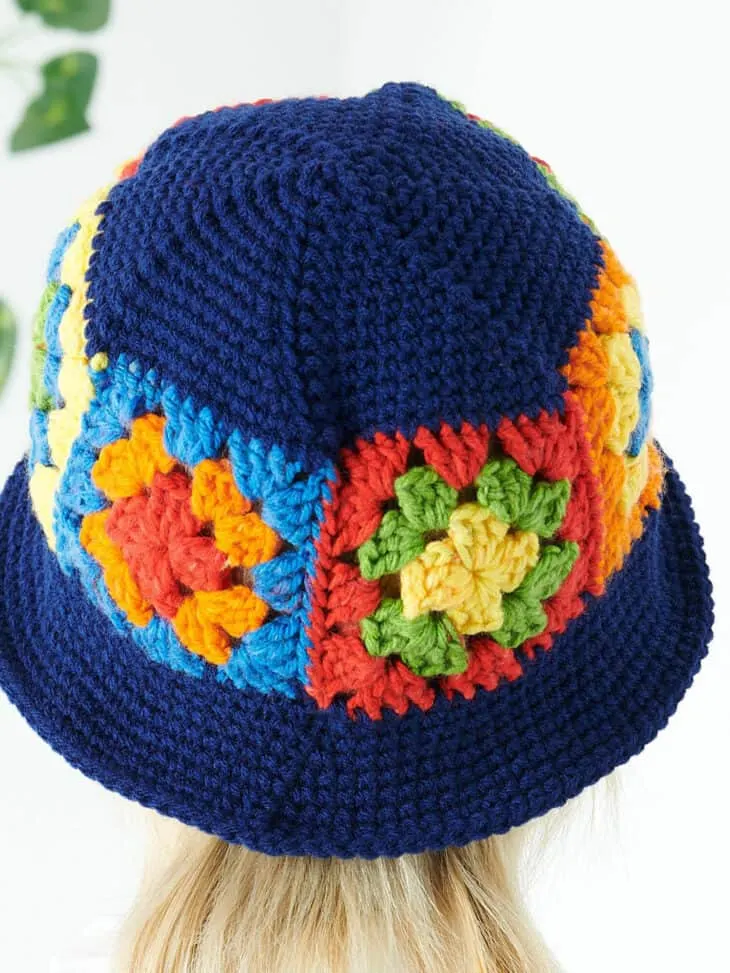 Try this granny square crochet bucket hat pattern.