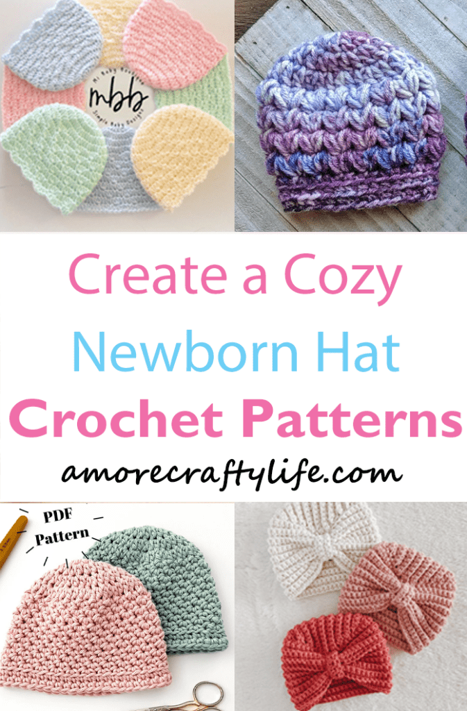15 Cute Crochet Newborn Hat Patterns A More Crafty Life