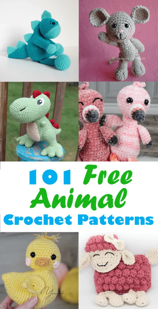 Try some of these 101 free animal crochet patterns. There are lots of cute amigurumi patterns to try.