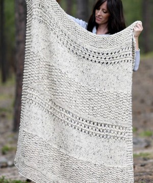 Is an knitted blanket is to make than a crocheted one.