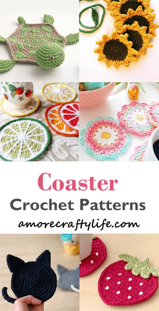 Make some of the fun coaster patterns. There are a bunch of different kinds of coaster patterns to crochet.