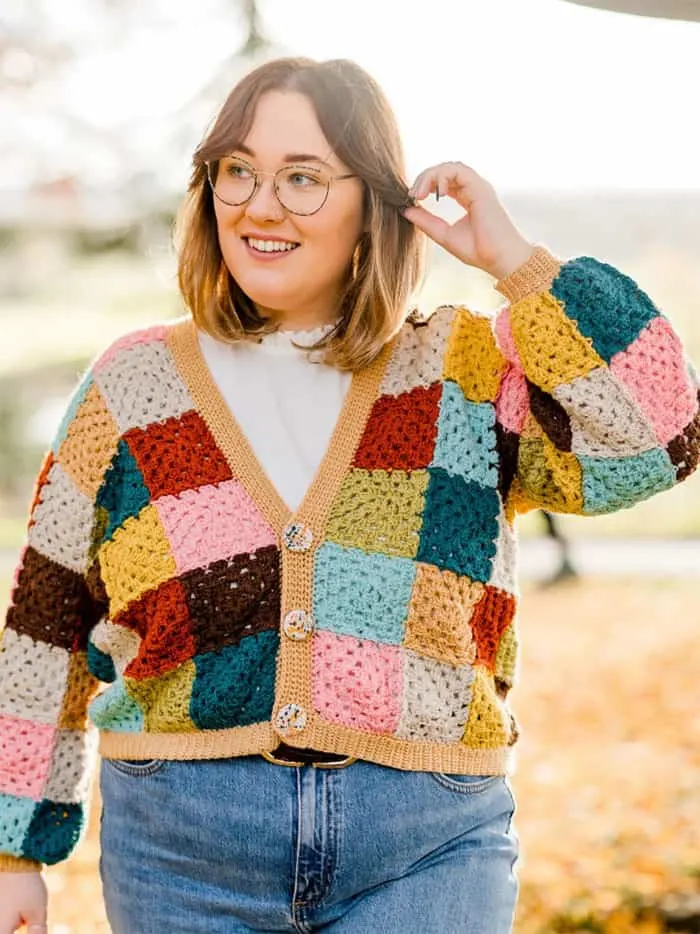 Make your own cozy pattern for a crochet cardigan. These sweaters are great for fall and winter.