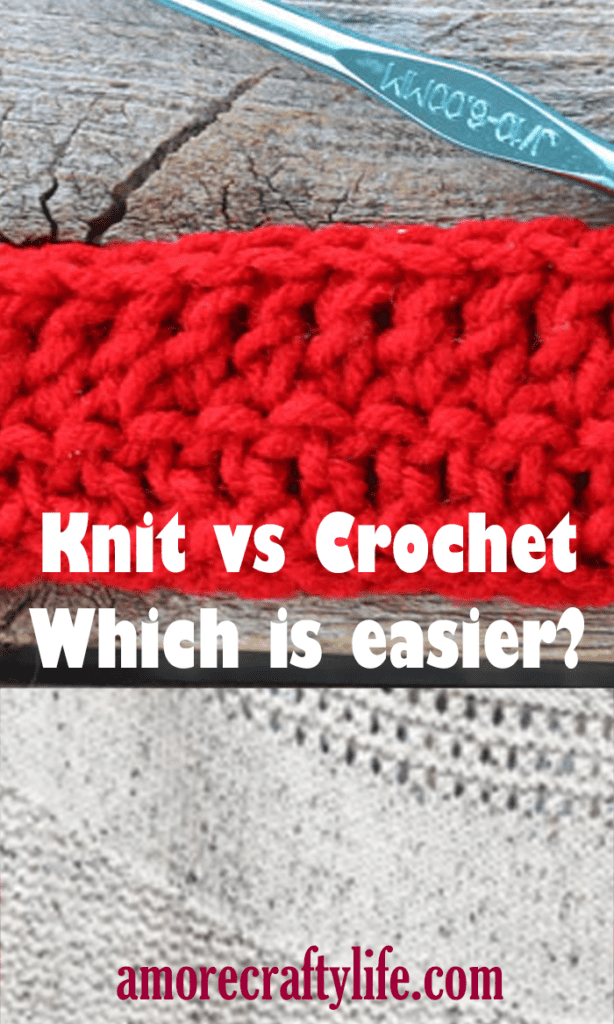Knit vs Crochet which is easier? Learn about knitting and crochet.