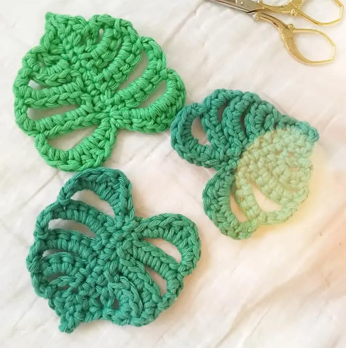 Try some of the colorful fall crochet leaf patterns.