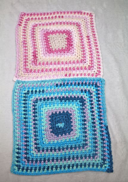 Moss stitch blanket squares best sale