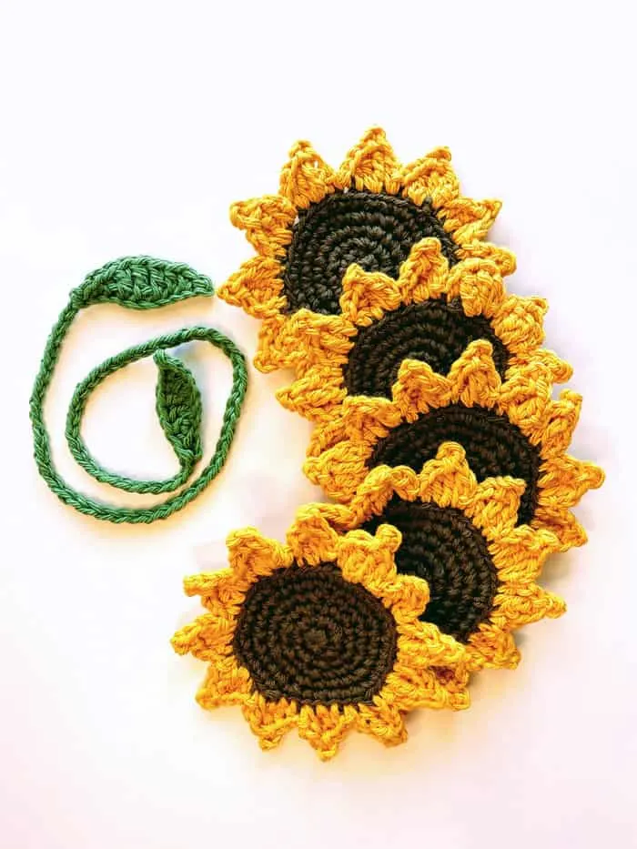 Make some of the fun coaster patterns. There are a bunch of different kinds of coaster patterns to crochet.