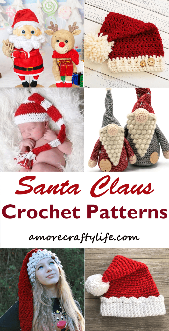 Try some of these crochet patterns for Santa hats and more.