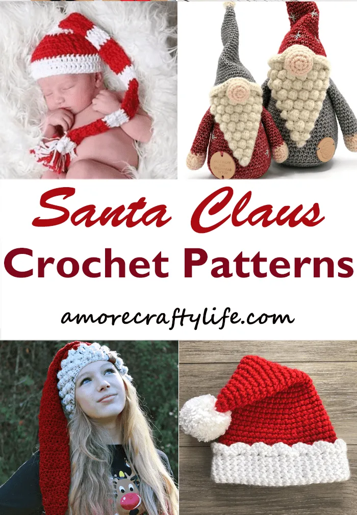 Try some of these crochet patterns for Santa hats and more.