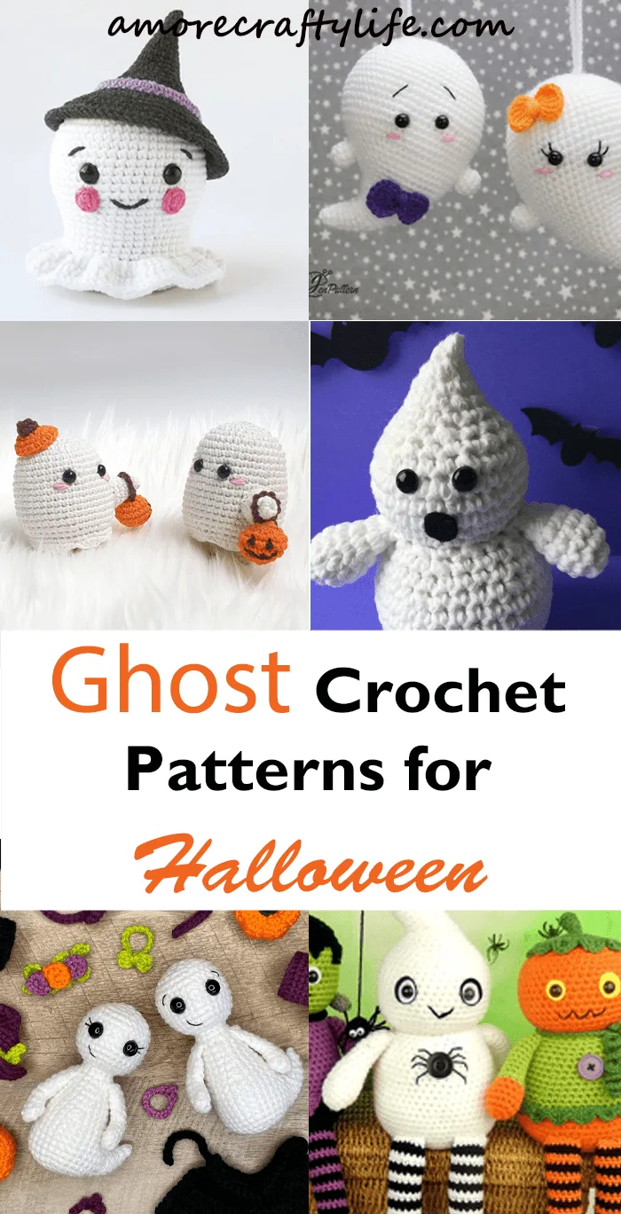 Try some of these fun crochet ghost patterns for Halloween. There are a lot cute ghost amigurumis to make.