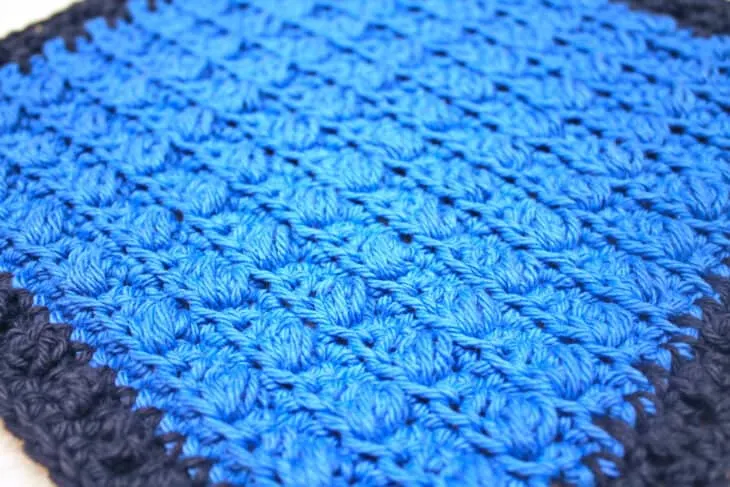 Try this easy cotton free washcloth crochet pattern. This easy pattern uses the puff stitch.