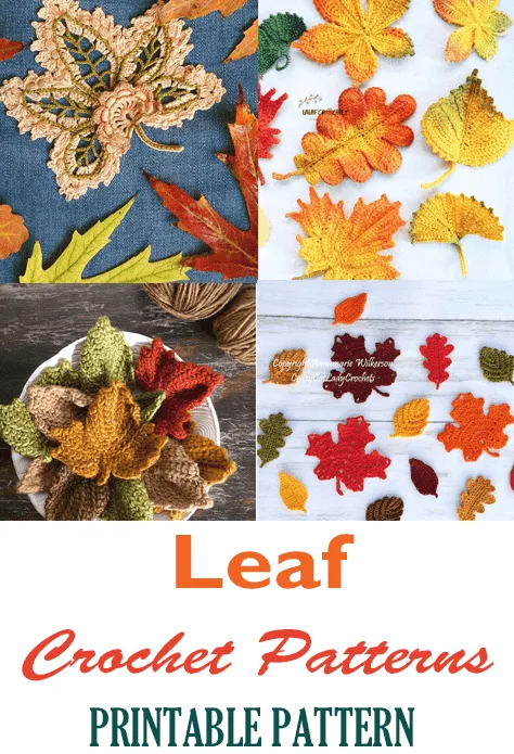 Try some of the colorful fall crochet leaf patterns.