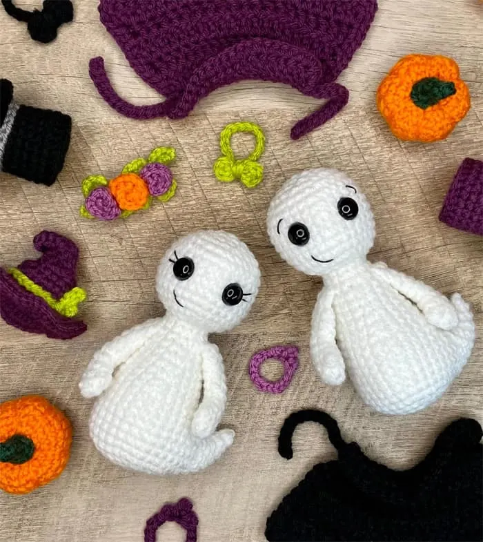 Try some of these fun crochet ghost patterns for Halloween. There are a lot cute ghost amigurumis to make.