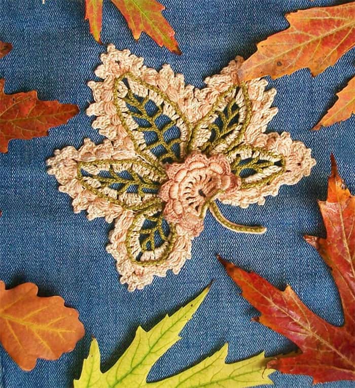 Try some of the colorful fall crochet leaf patterns.