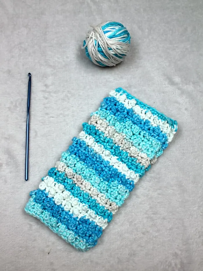 Try this free little dot crochet dishcloth pattern. This is an easy pattern with a raised dot texture.