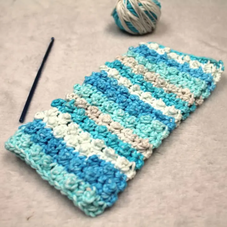 Try this free little dot crochet dishcloth pattern. This is an easy pattern with a raised dot texture.