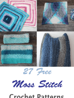 Try some of these easy moss stitch crochet patterns.