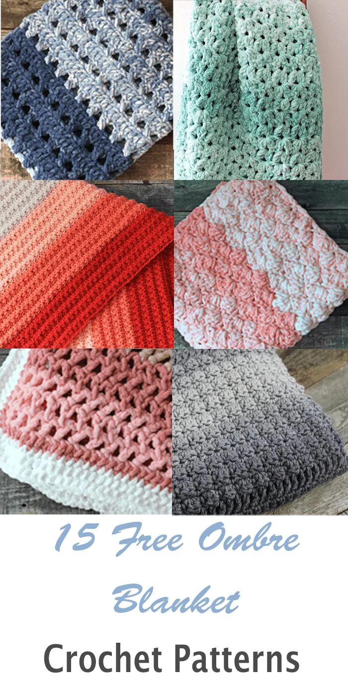 Try some of these pretty ombre crochet blanket patterns. 