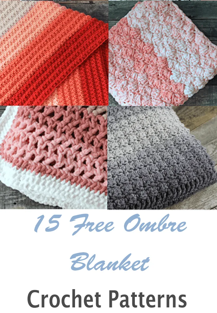 Try some of these pretty ombre crochet blanket patterns. 