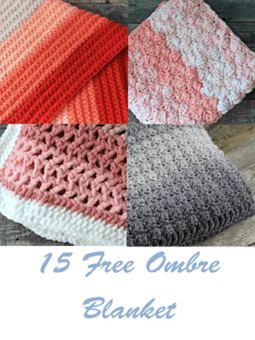 Try some of these pretty ombre crochet blanket patterns.