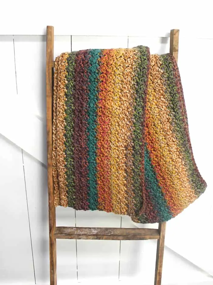 Try this pretty striped tweed scarf crochet pattern. This easy pattern has a free PDF available.