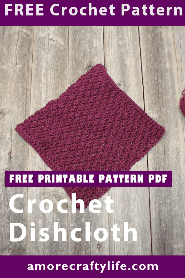 Try the alpine crochet stitch. With this washcloth pattern, you will learn this raised texture stitch.
