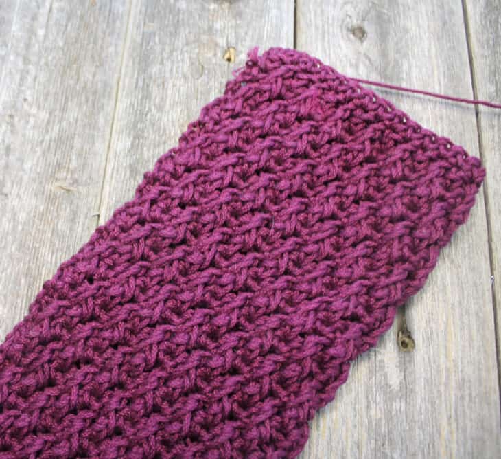 Try the alpine crochet stitch. With this washcloth pattern, you will learn this raised texture stitch.