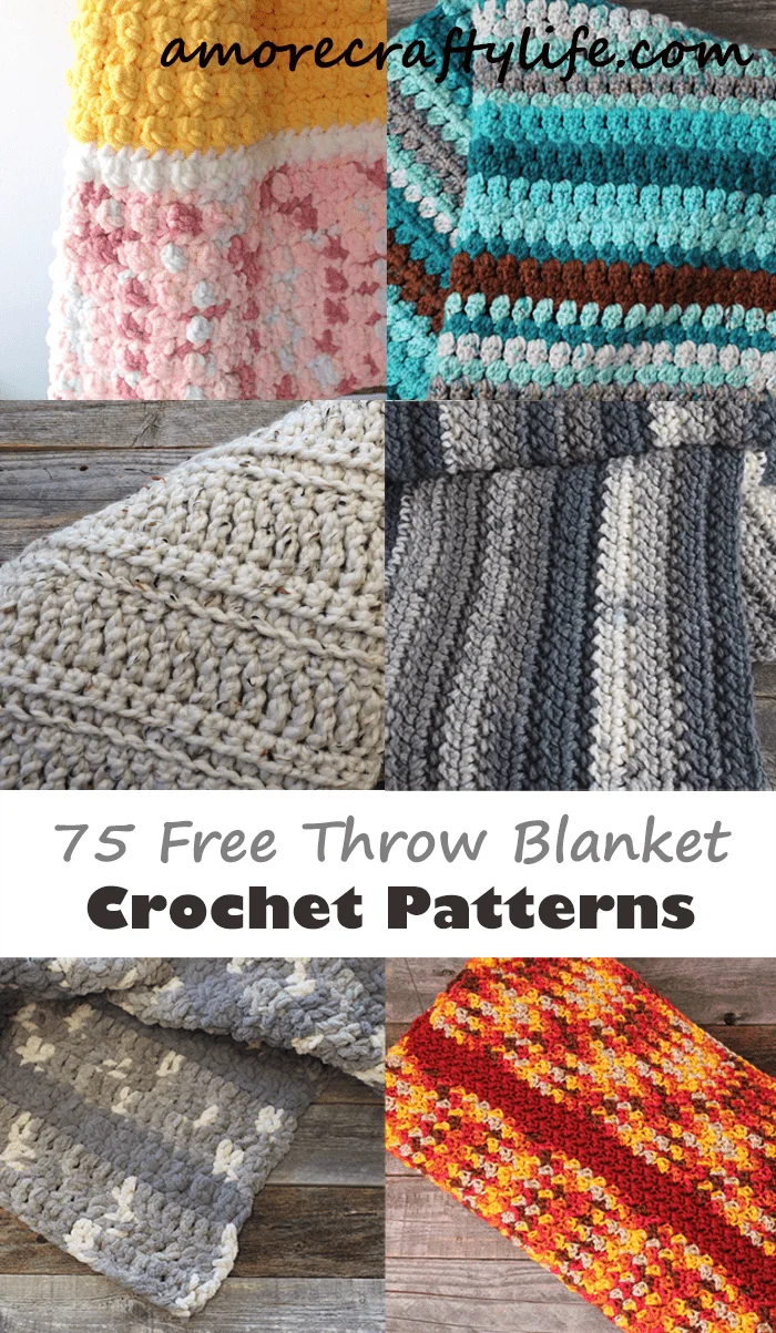 Try some of these crochet throw blanket patterns. There are lots of free ideas.
