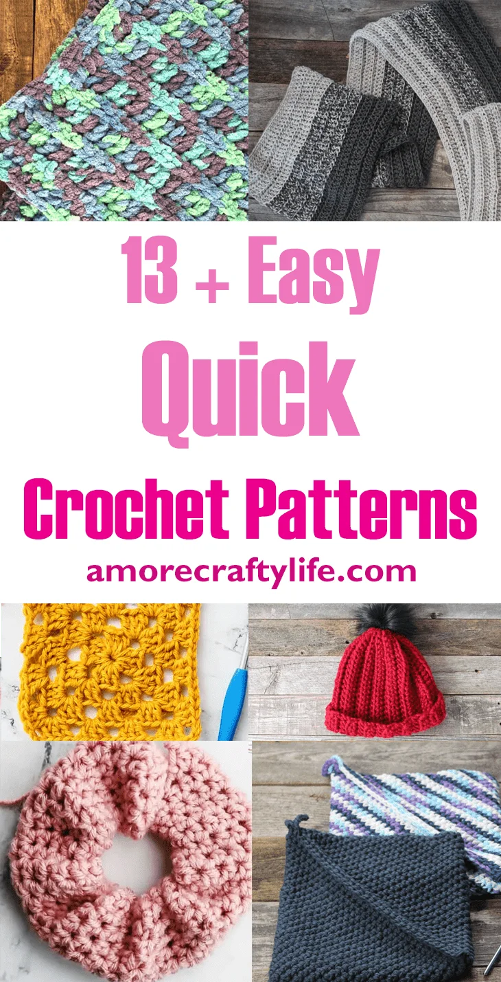 Try some of these easy and quick crochet patterns.