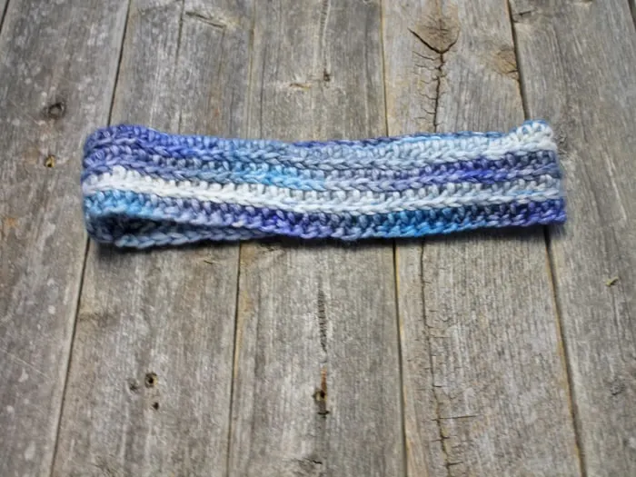 Try this easy winter crochet headband pattern. This is a quick pattern you could use to leftover yarn.