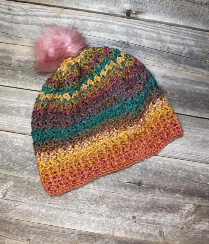 Try this free and easy tweed crochet hat pattern. This pattern works up quickly. There is a free printable PDF available.