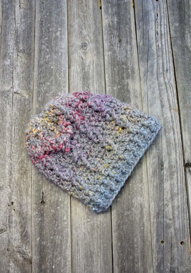 Try this easy cable chunky crochet hat pattern. There is a free printable version.