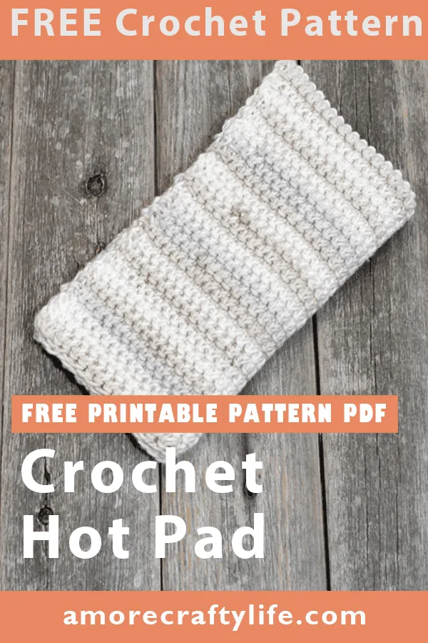 Try this double thick hot pad crochet pattern. This easy pattern uses a variation of the single crochet stitch.