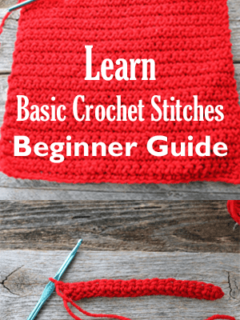 Learn the basic crochet stitches so you can do almost any pattern.