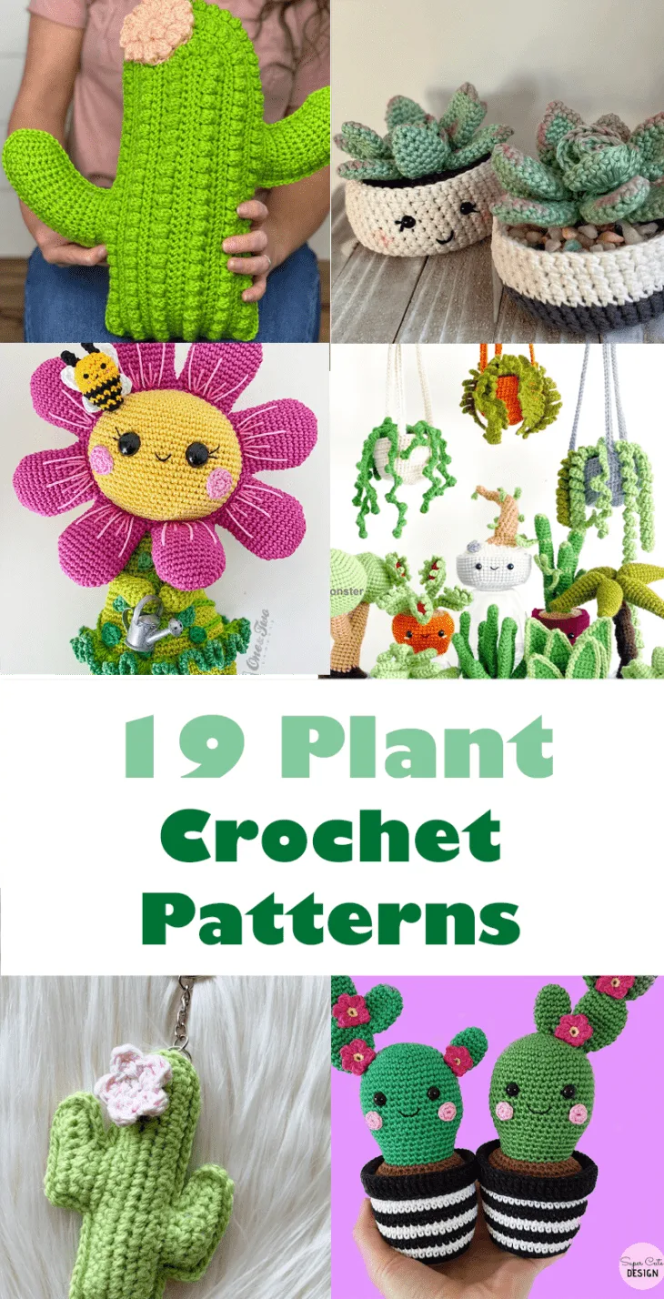 Make some fun plants with these easy crochet patterns.