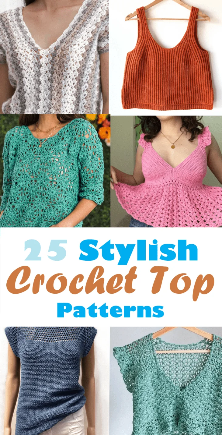 Try some of this stylish crochet top patterns.