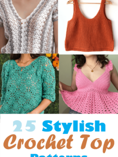 Try some of this stylish crochet top patterns.