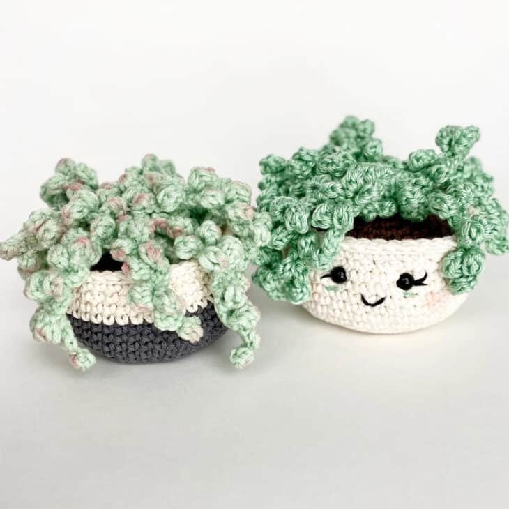 Make your own string of pearls succulent crochet pattern. You can have your own indoor garden.