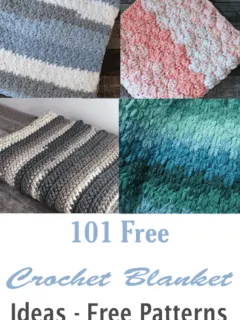 Try some of these crochet blanket ideas. There are lots of free patterns for you to try.