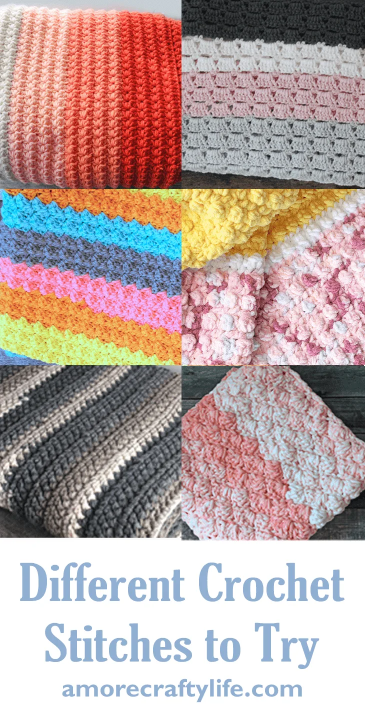100 different crochet stitch to try. amorecraftylife.com