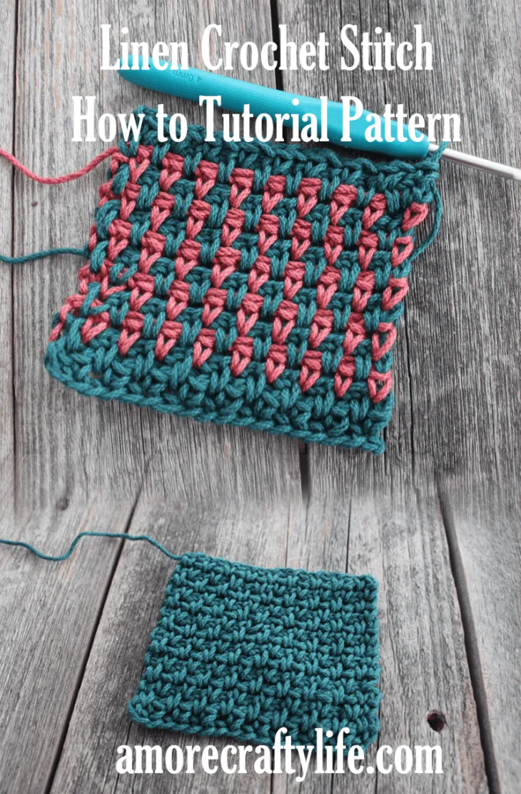 Learn the linen crochet stitch. This is an easy stitch pattern that uses basic stitches.