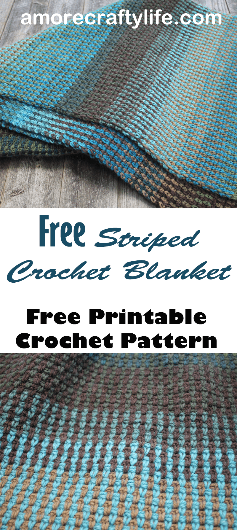 Woodland Linen Stitch Crochet Blanket Pattern: Make Easy Throw - A More ...